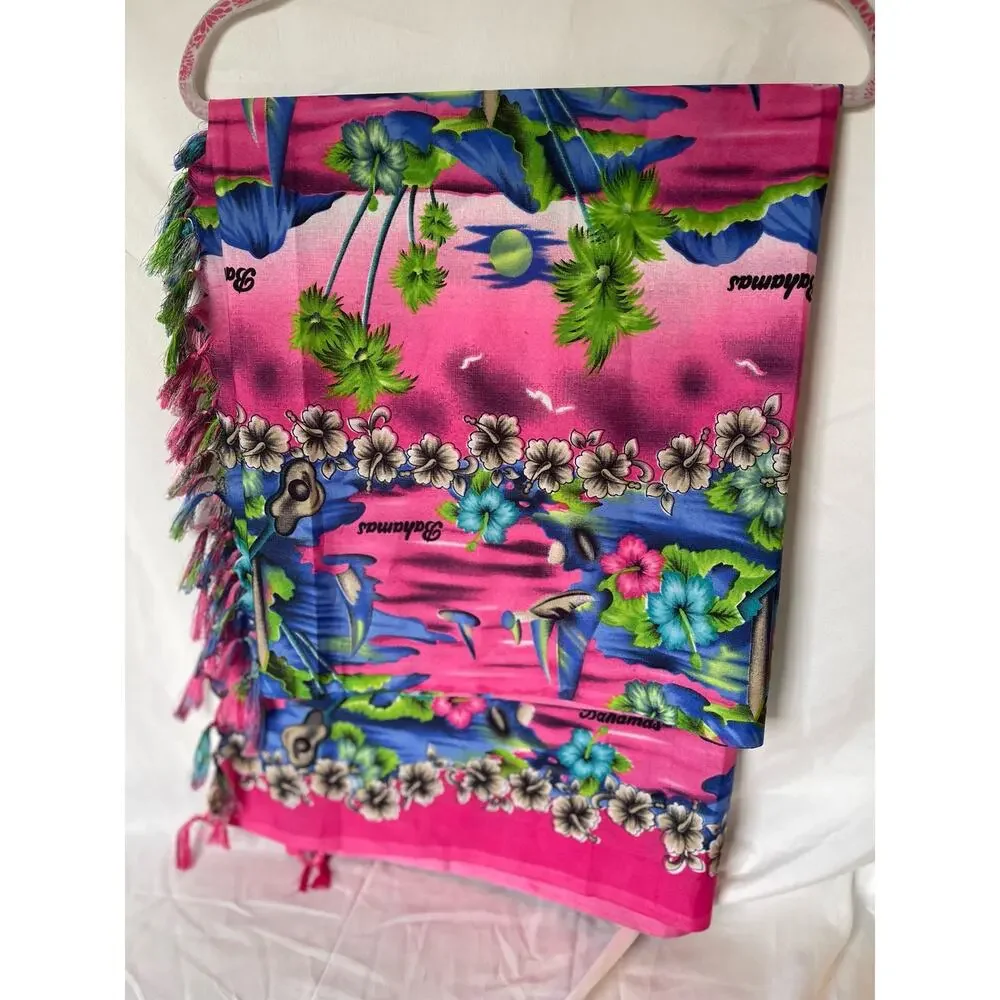Bahama’s Sarong- from Nassau-pink-Women’s-one size